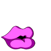 Gif animé bouche bisous